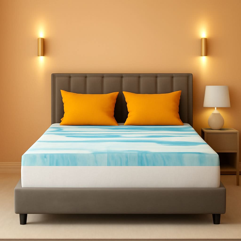 Cooling Gel Memory Foam Mattress Topper for Comfort