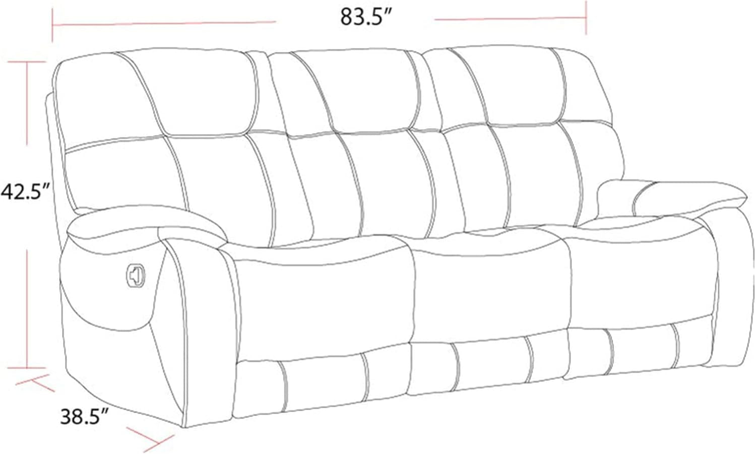 Cooper Shadow Natural Manual Reclining Sofa And Recliner