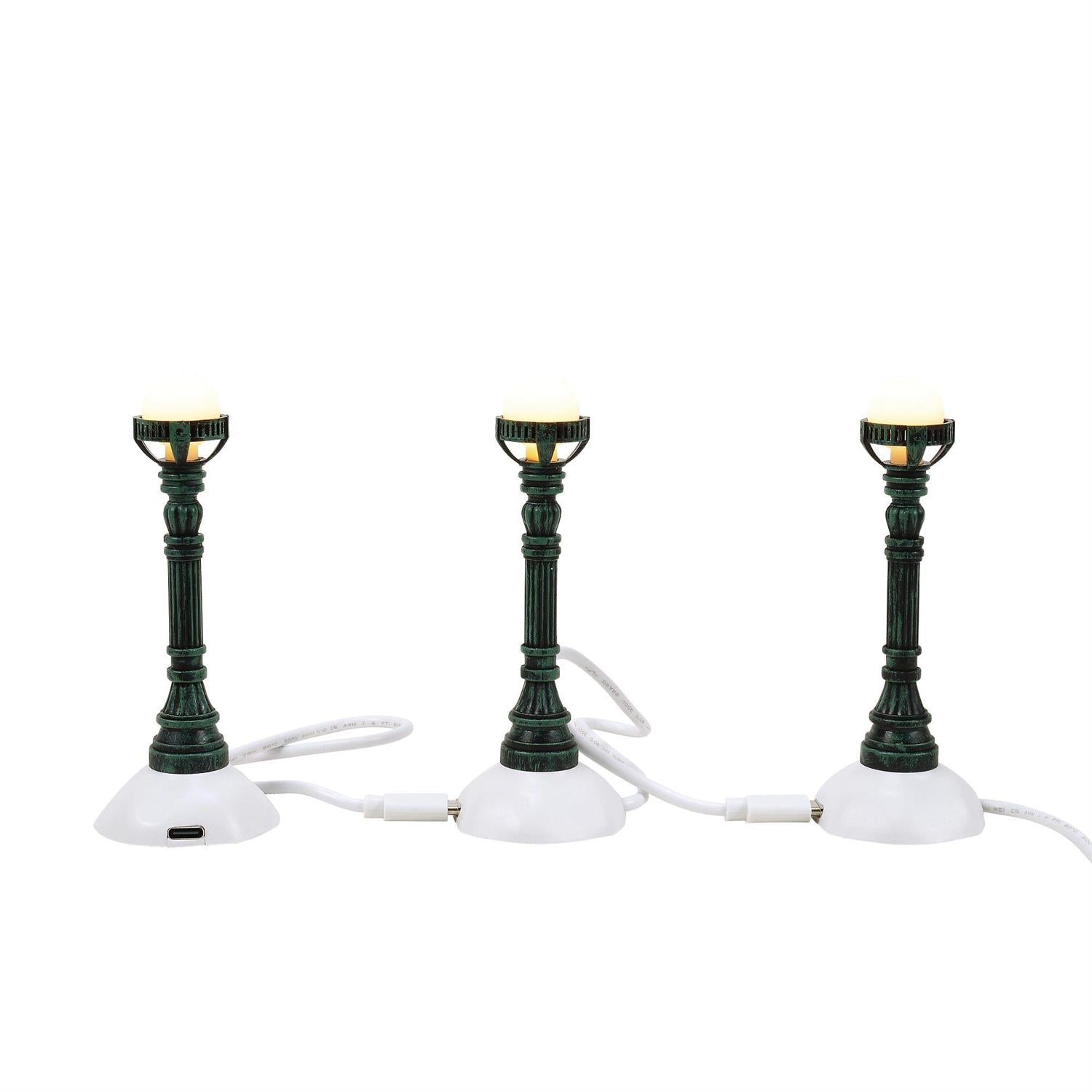 Copper Lamp Post - 3 Piece Set