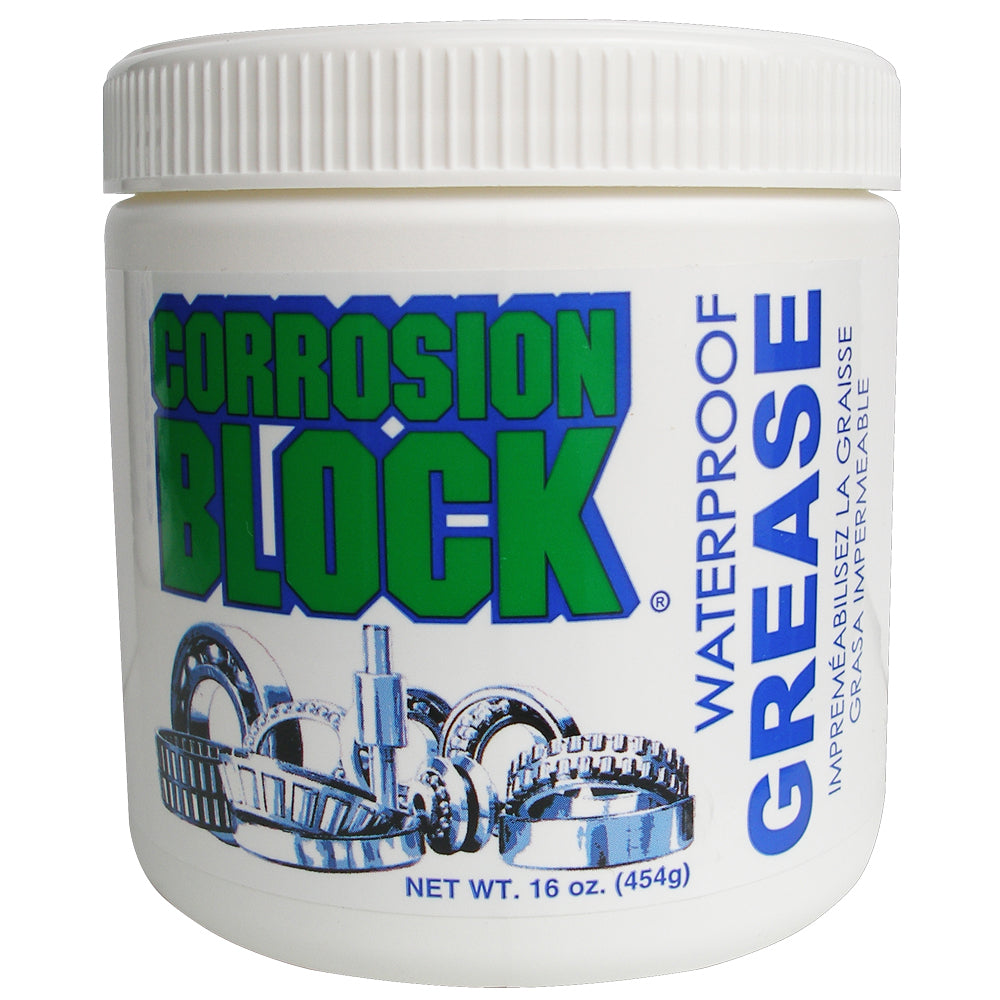 Corrosion Block High Performance Waterproof Grease - 16oz Tub - Non-Hazmat, Non-Flammable