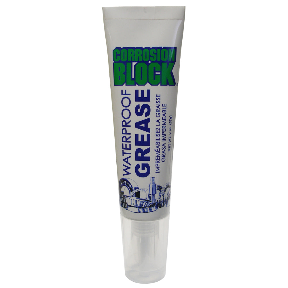 Corrosion Block High Performance Waterproof Grease - 2oz Tube - Non-Hazmat, Non-Flammable