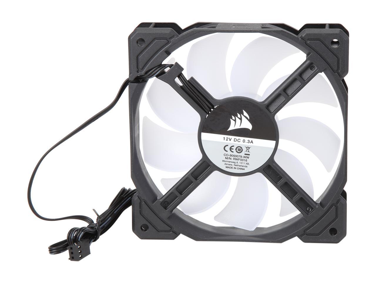 Corsair Af Series Af120 Led (2018) Co-9050082-Ww 120Mm White Led Case Fan, 3-Pack.