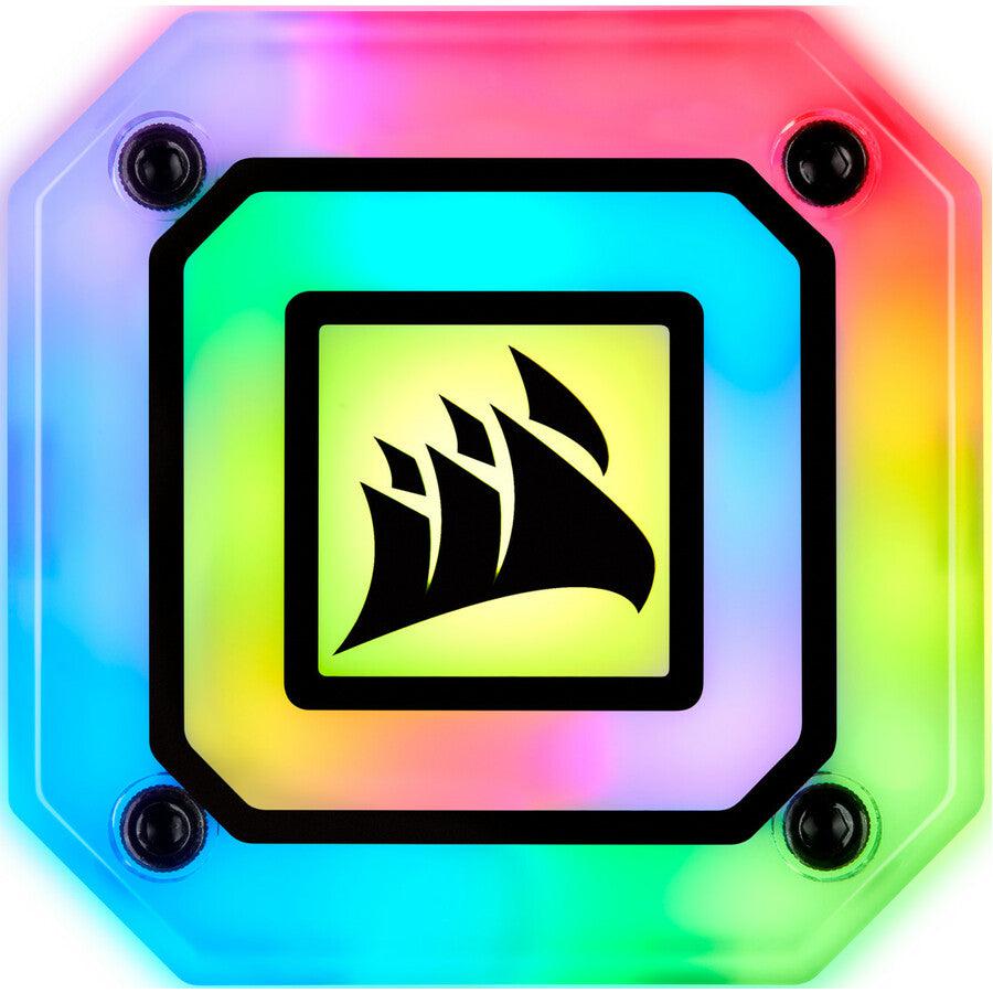 Corsair Hydro Series, Icue H100I Elite Capellix, 240Mm Radiator, Dual Ml120 Rgb Pwm Fans, Powerful Icue Software, Liquid Cpu Cooler, Cw-9060046-Ww