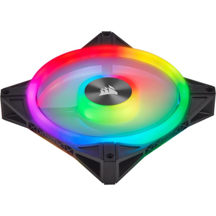 Corsair Ql Series, Icue Ql120 Rgb, 120Mm Rgb Led Fan, Triple Pack With Lighting Node Core, Co-9050098-Ww