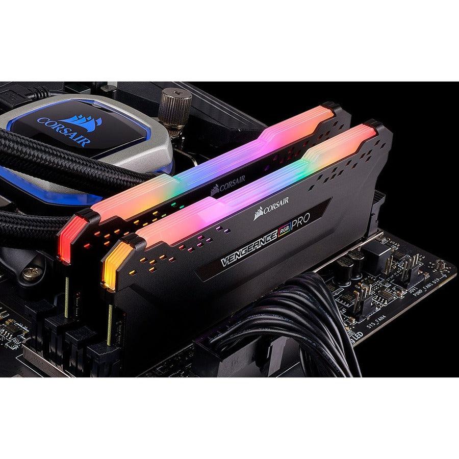 Corsair Vengeance Rgb Pro 16Gb (2 X 8Gb) 288-Pin Ddr4 Dram Ddr4 3200 (Pc4 25600) Desktop Memory Model Cmw16Gx4M2C3200C16W