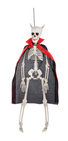Costumed Hanging Skeleton - Devil