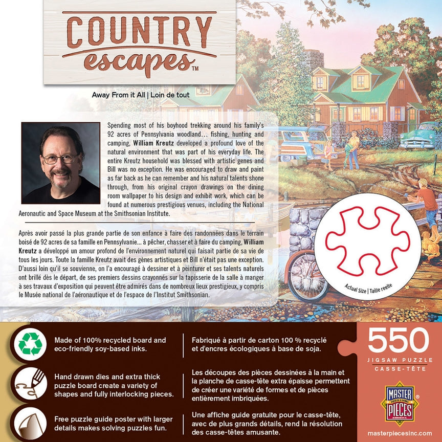 Country Escapes - Away from It All 550 Piece Puzzle
