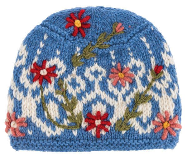 Cozy Embroidered Wool Beanie -