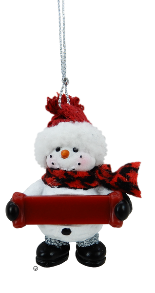 Cozy Snowman Blank Ornament -