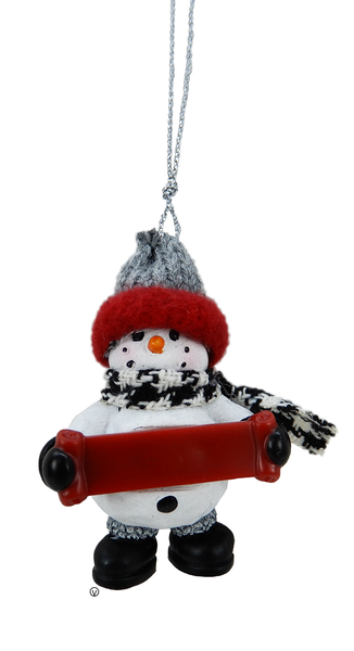 Cozy Snowman Blank Ornament -