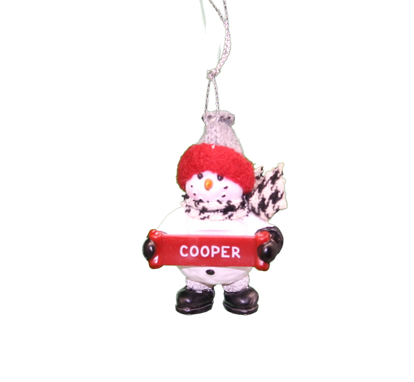 Cozy Snowman Ornament (Letters A - F) -