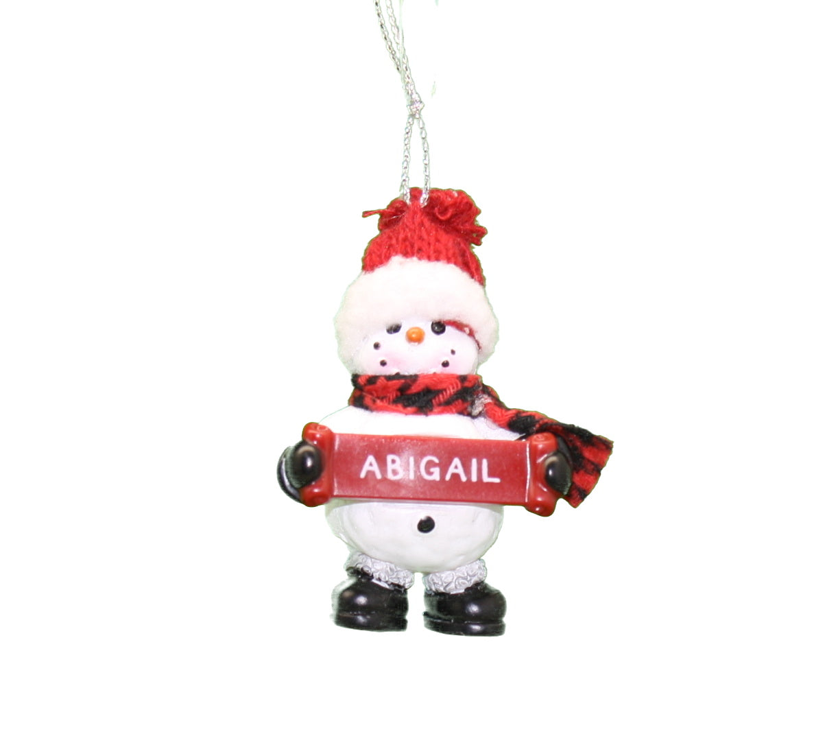 Cozy Snowman Ornament (Letters A - F) -