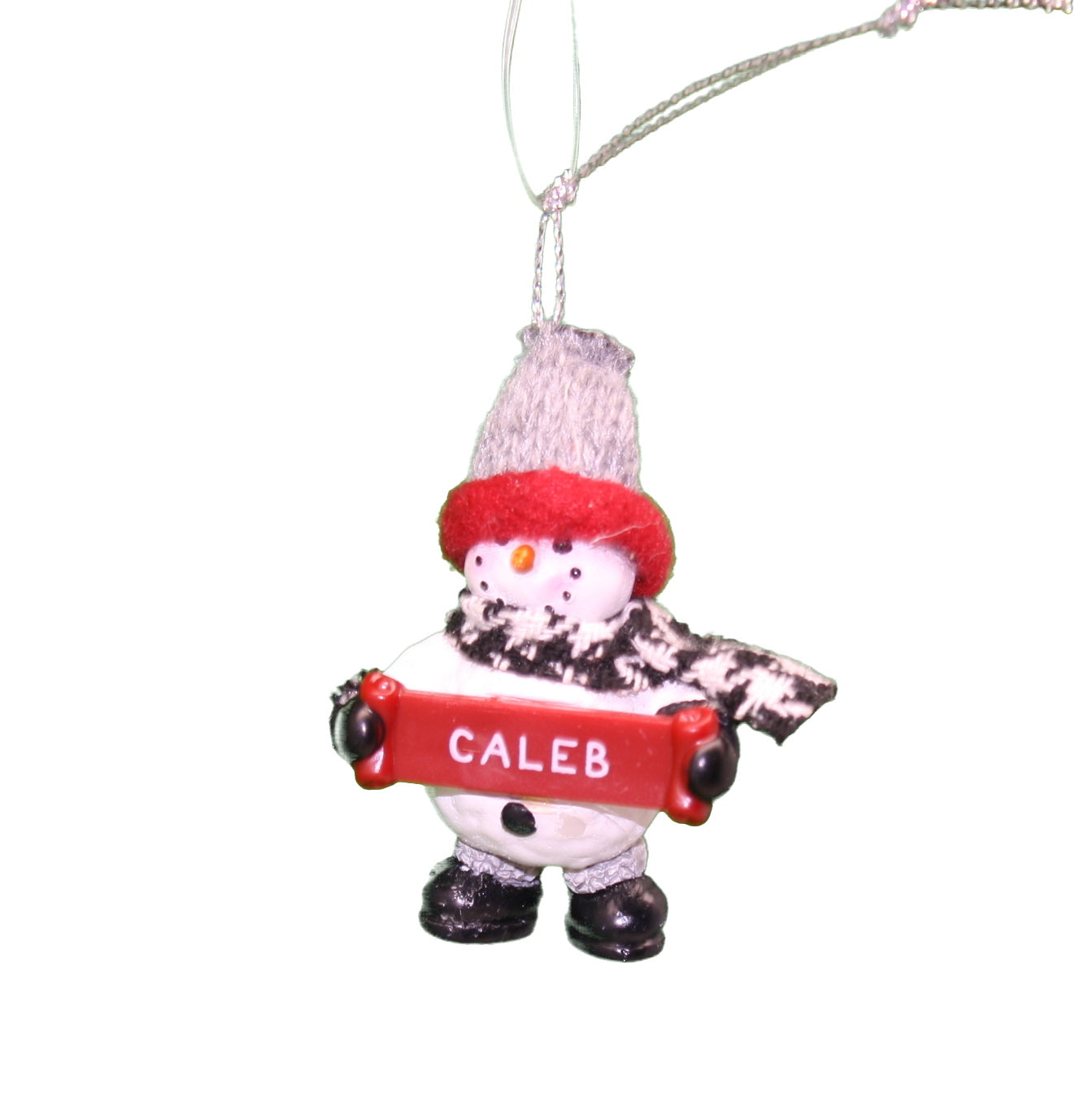 Cozy Snowman Ornament (Letters A - F) -