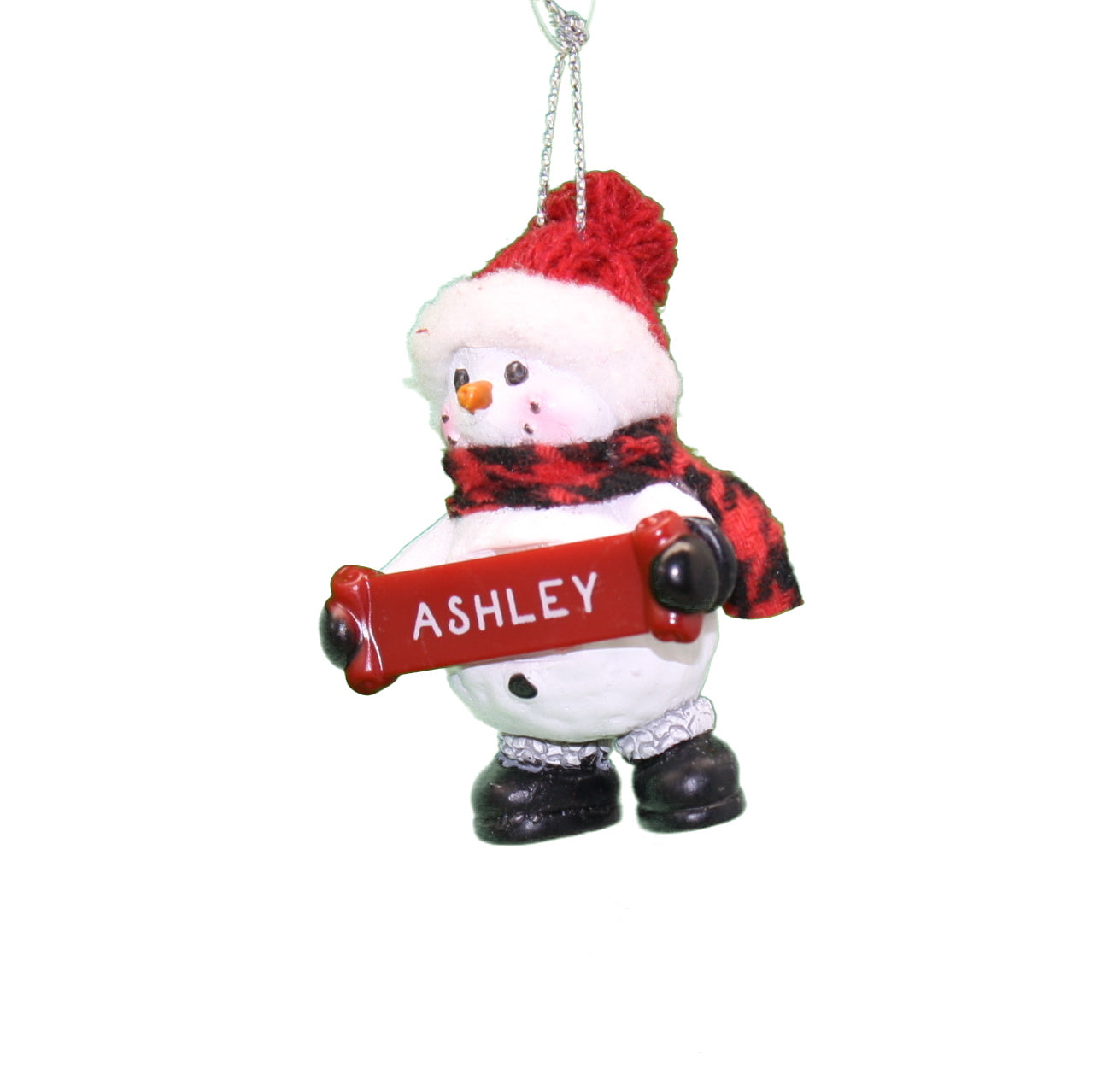 Cozy Snowman Ornament (Letters A - F) -