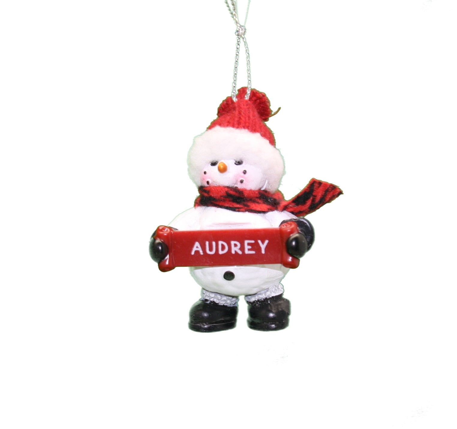 Cozy Snowman Ornament (Letters A - F) -
