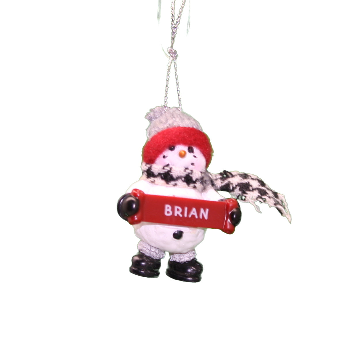 Cozy Snowman Ornament (Letters A - F) -