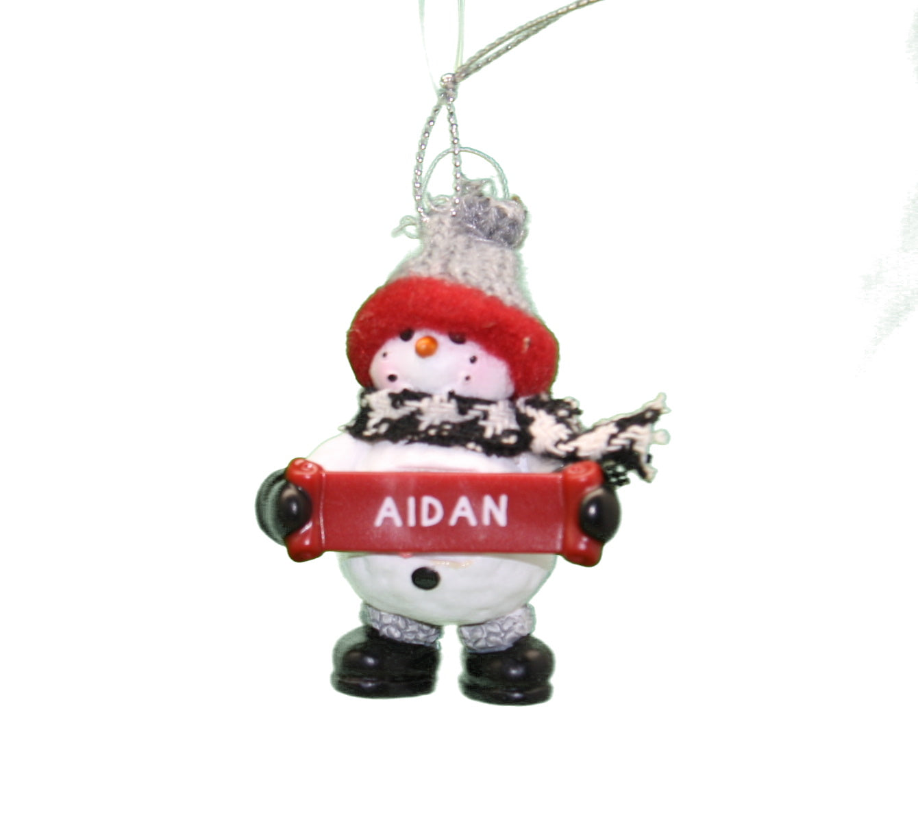 Cozy Snowman Ornament (Letters A - F) -