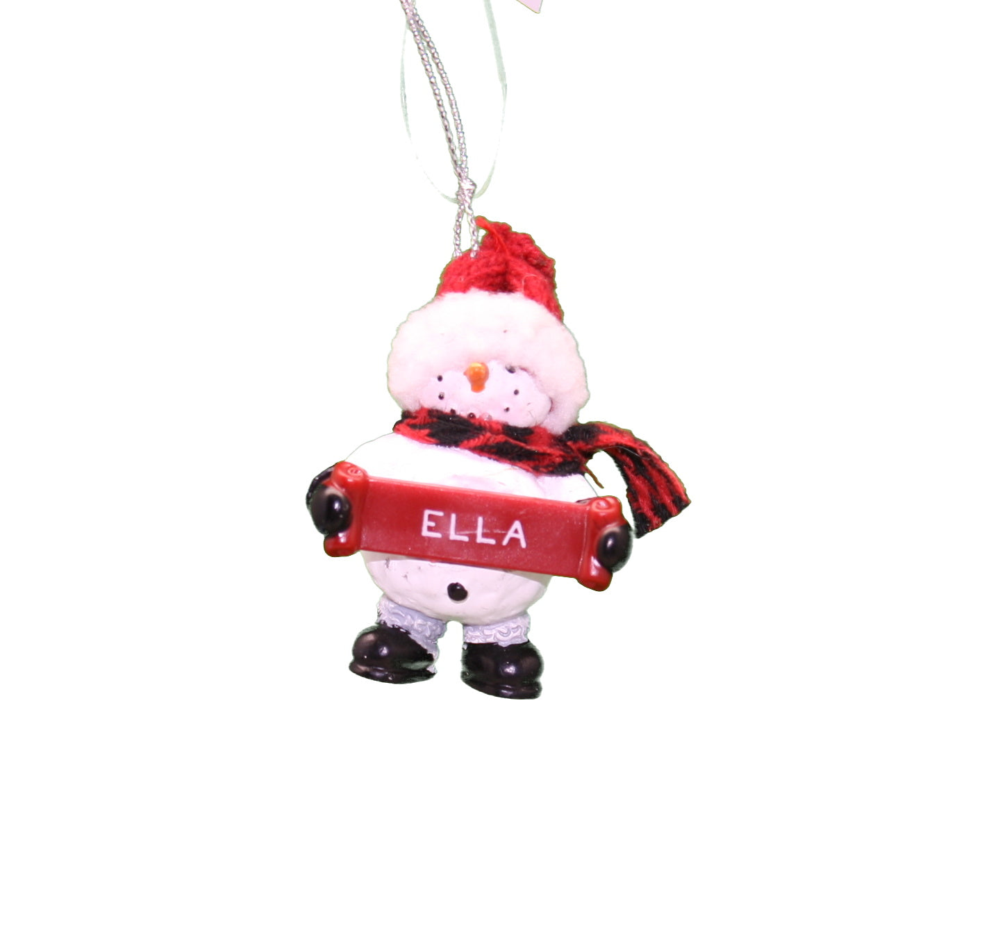 Cozy Snowman Ornament (Letters A - F) -