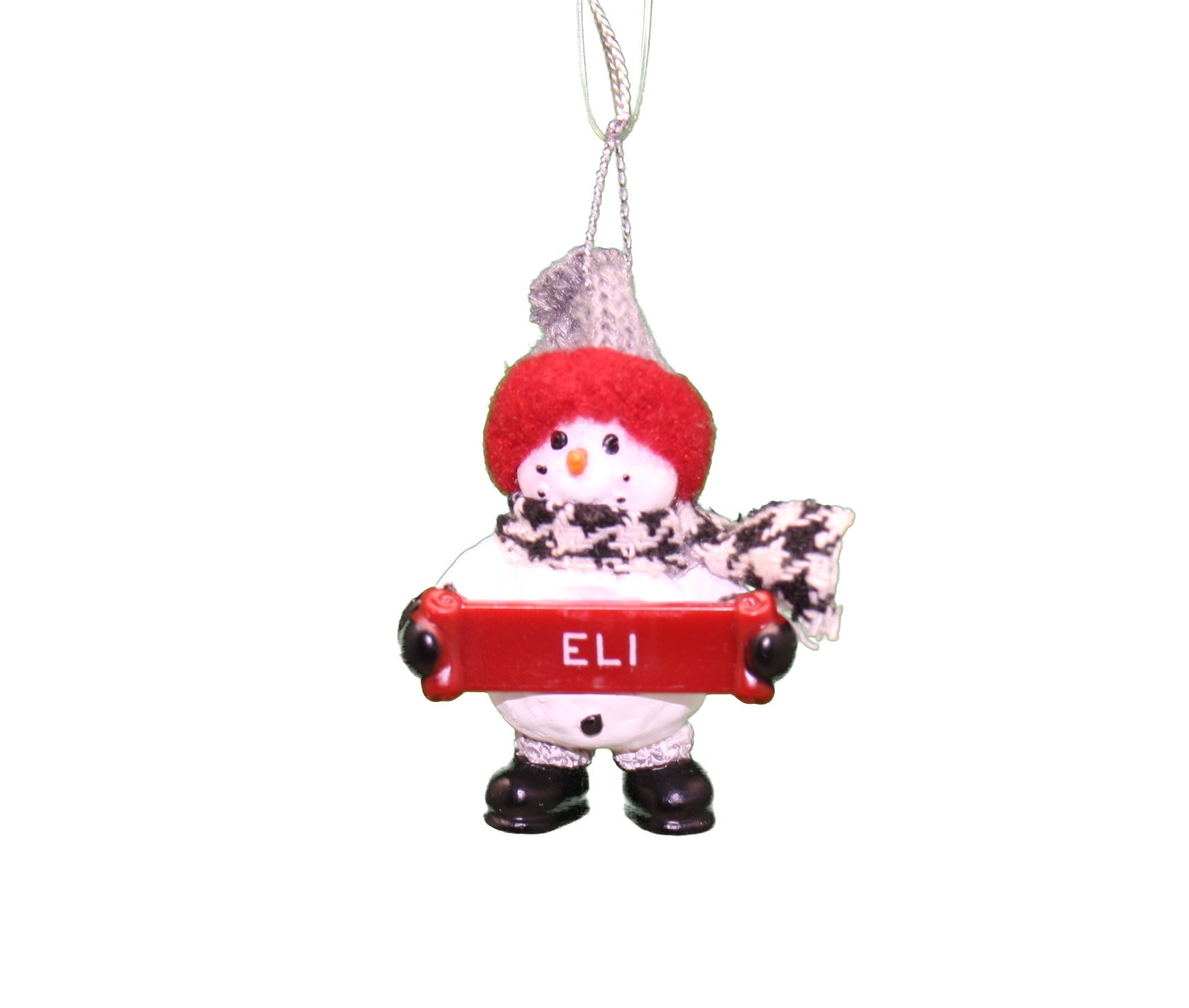 Cozy Snowman Ornament (Letters A - F) -