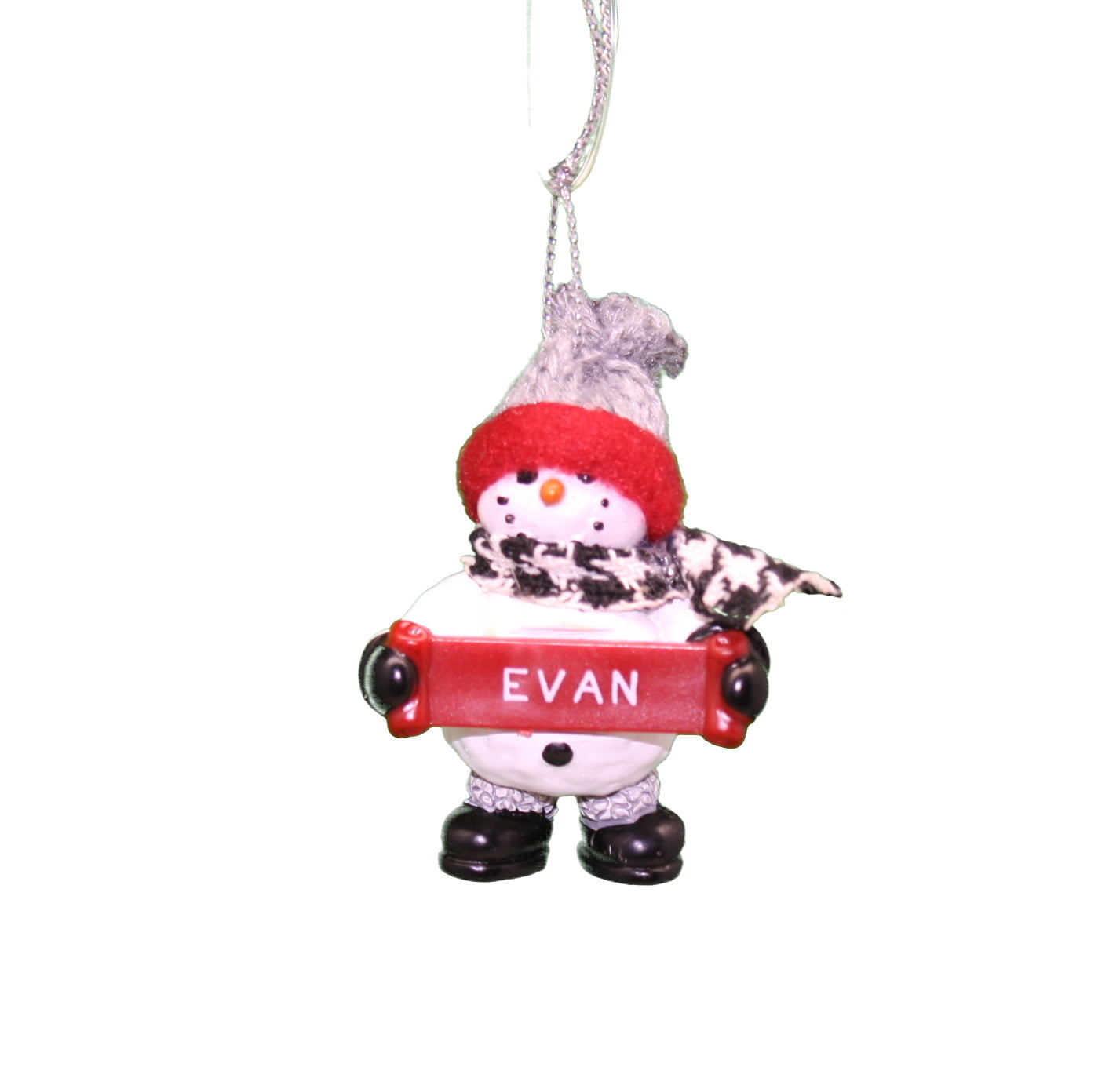 Cozy Snowman Ornament (Letters A - F) -