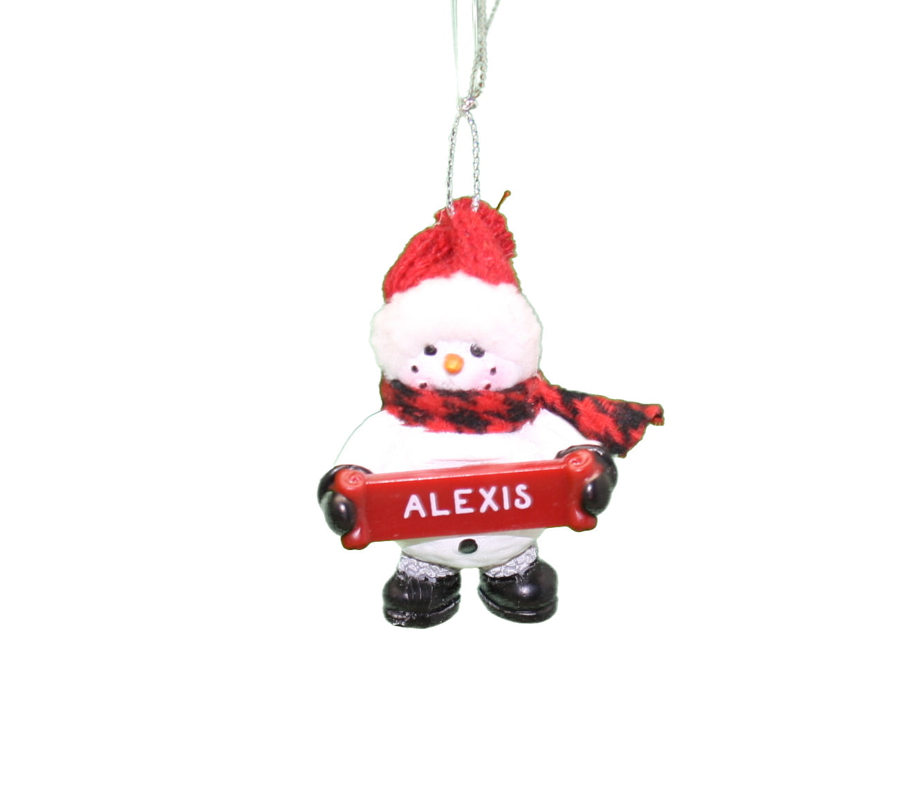 Cozy Snowman Ornament (Letters A - F) -