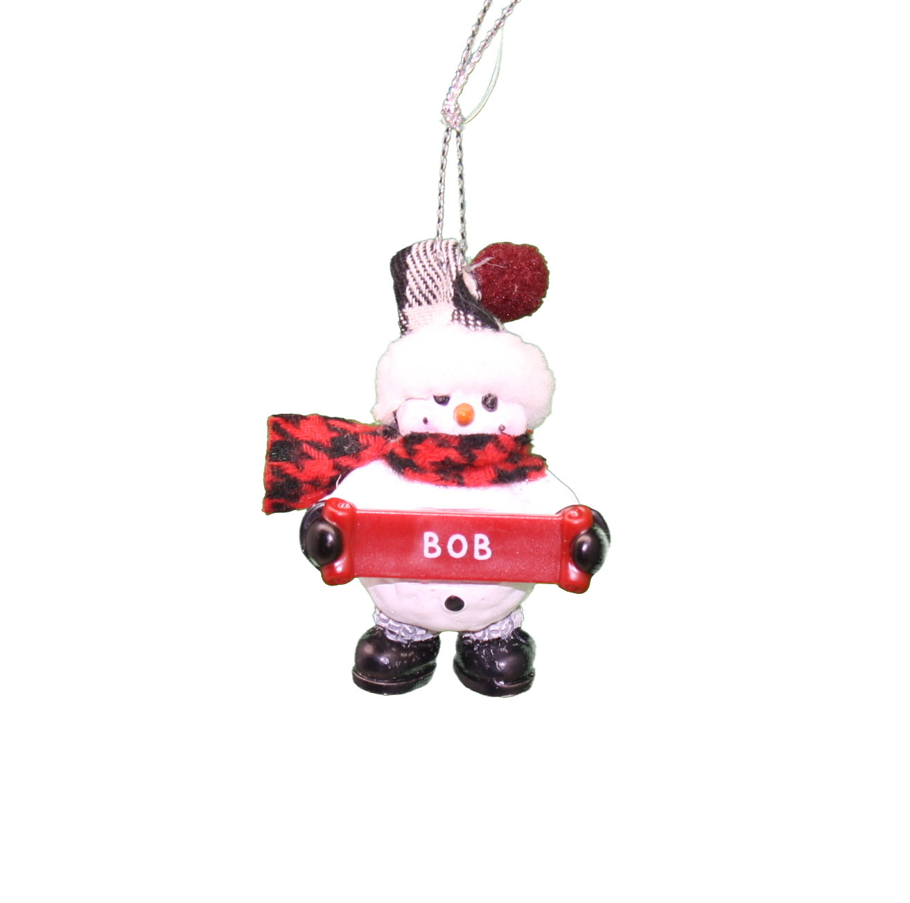 Cozy Snowman Ornament (Letters A - F) -