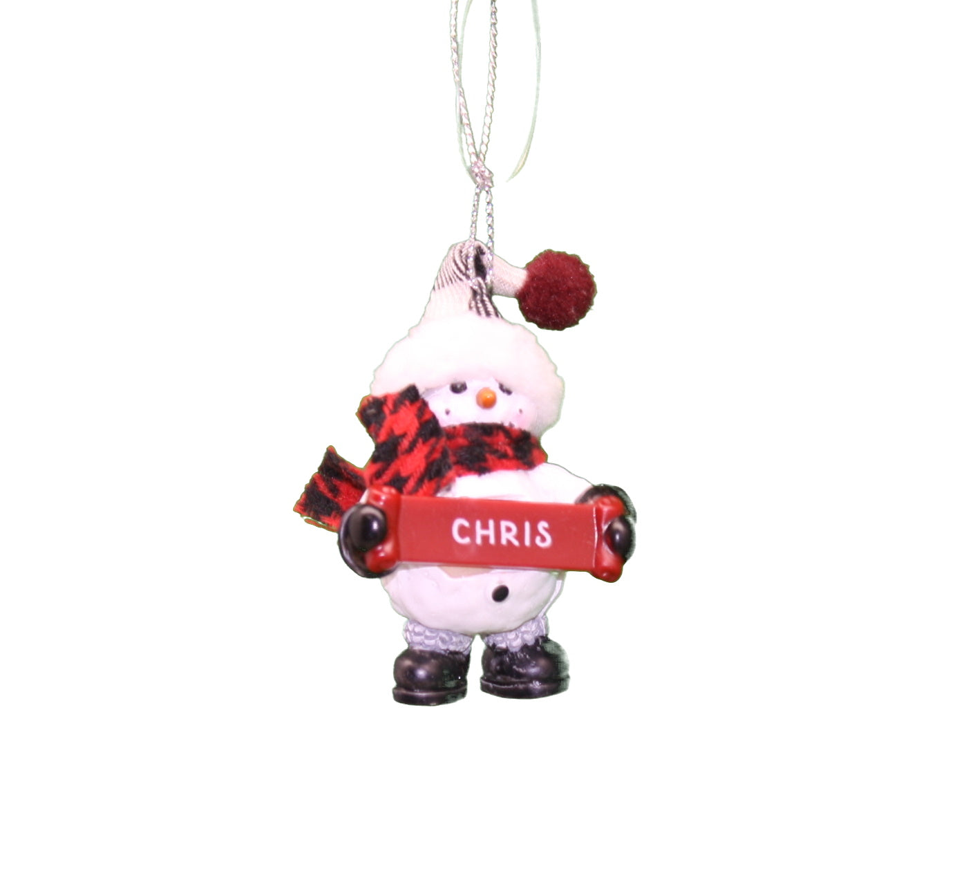 Cozy Snowman Ornament (Letters A - F) -