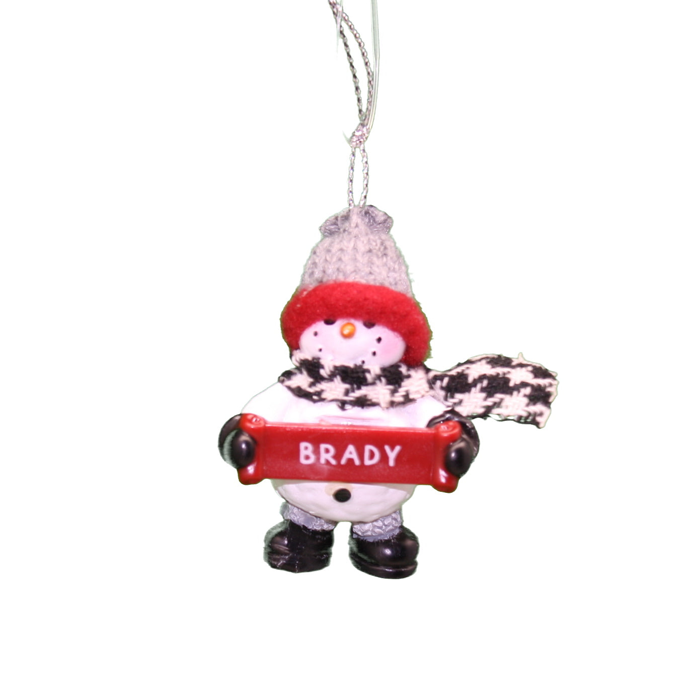 Cozy Snowman Ornament (Letters A - F) -