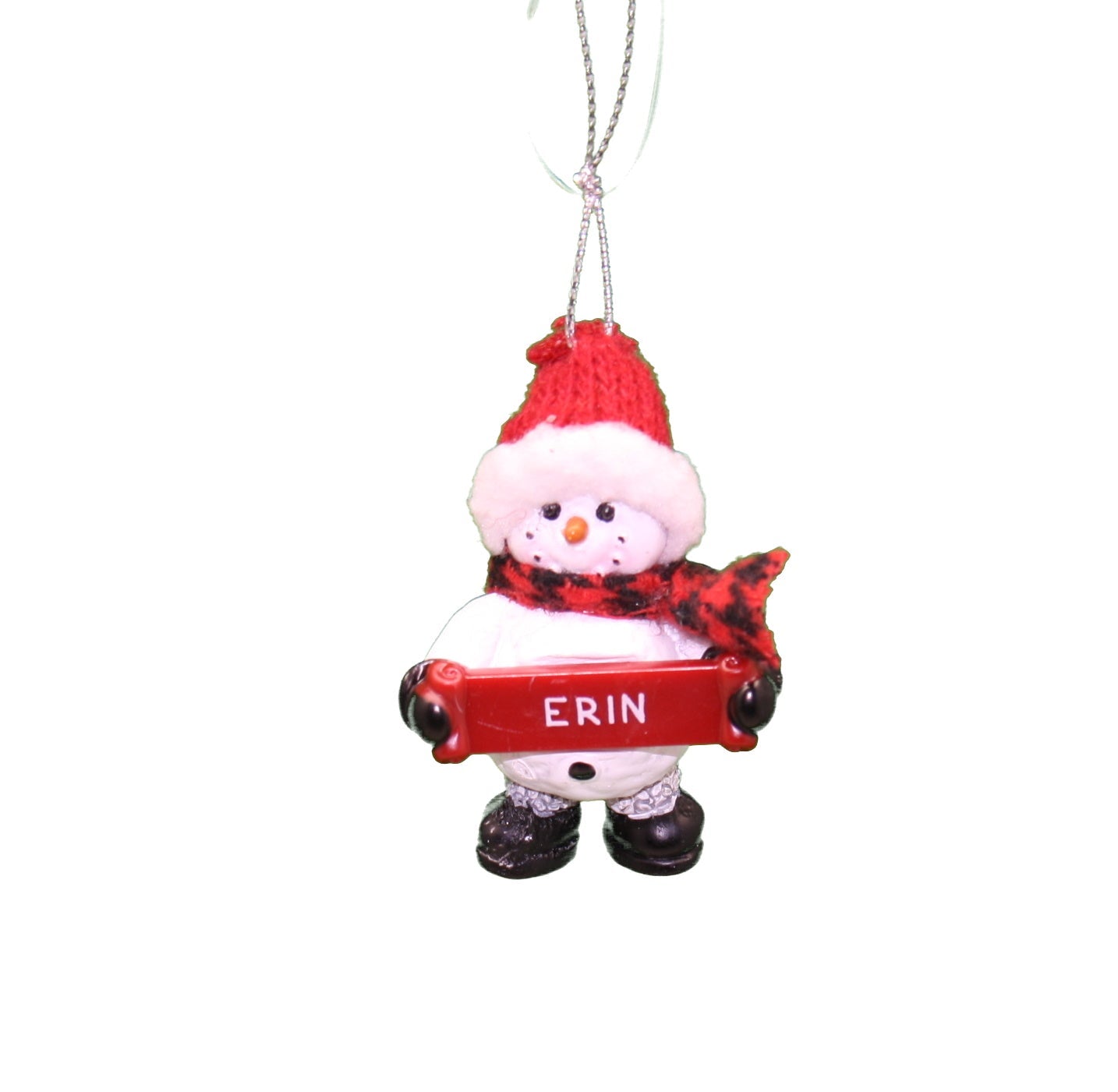 Cozy Snowman Ornament (Letters A - F) -