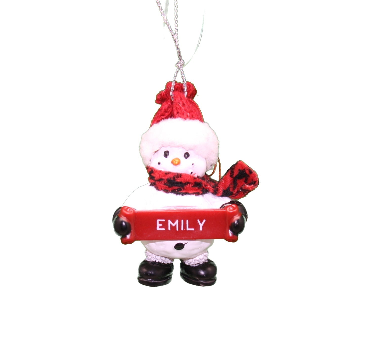 Cozy Snowman Ornament (Letters A - F) -