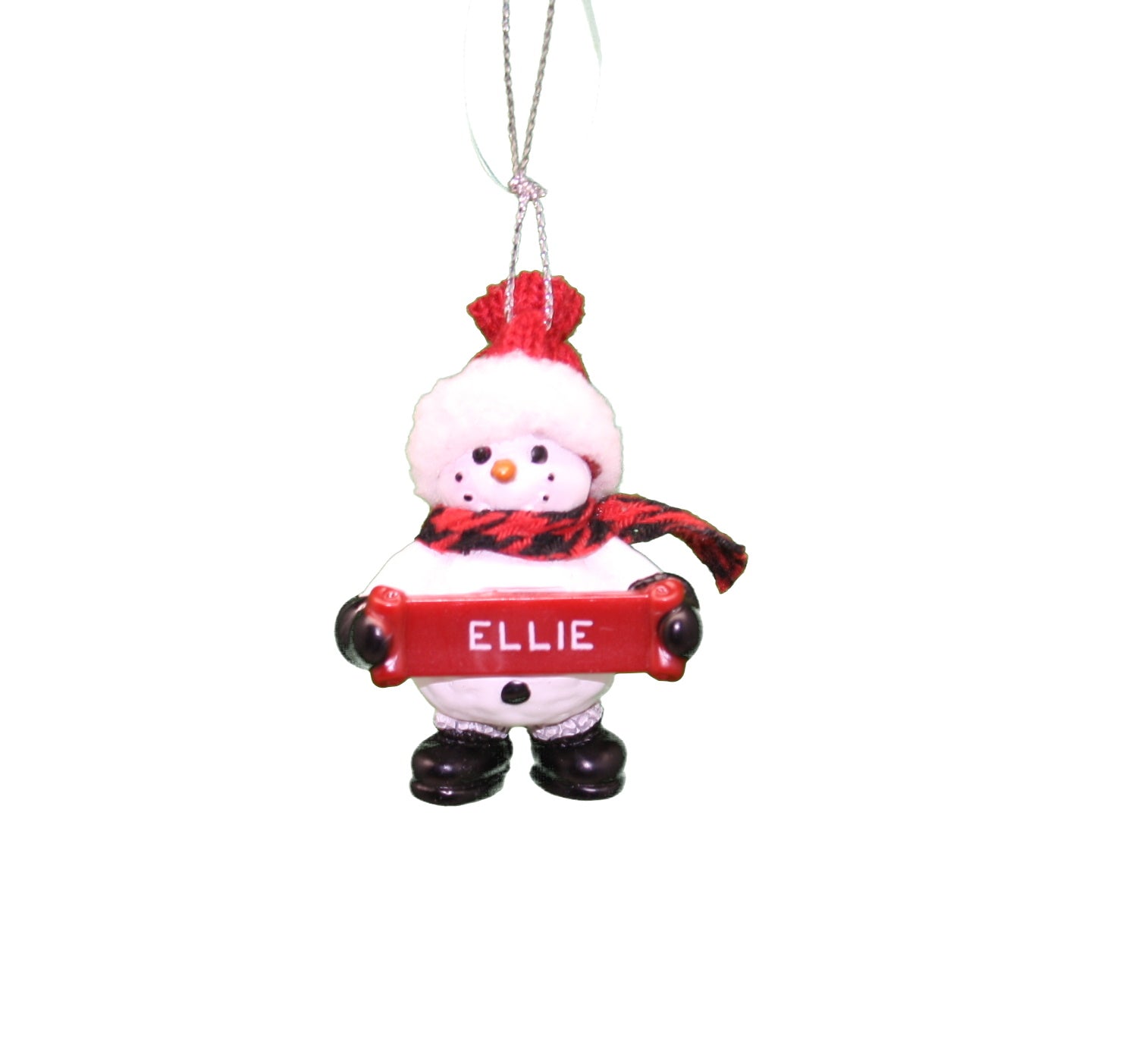 Cozy Snowman Ornament (Letters A - F) -