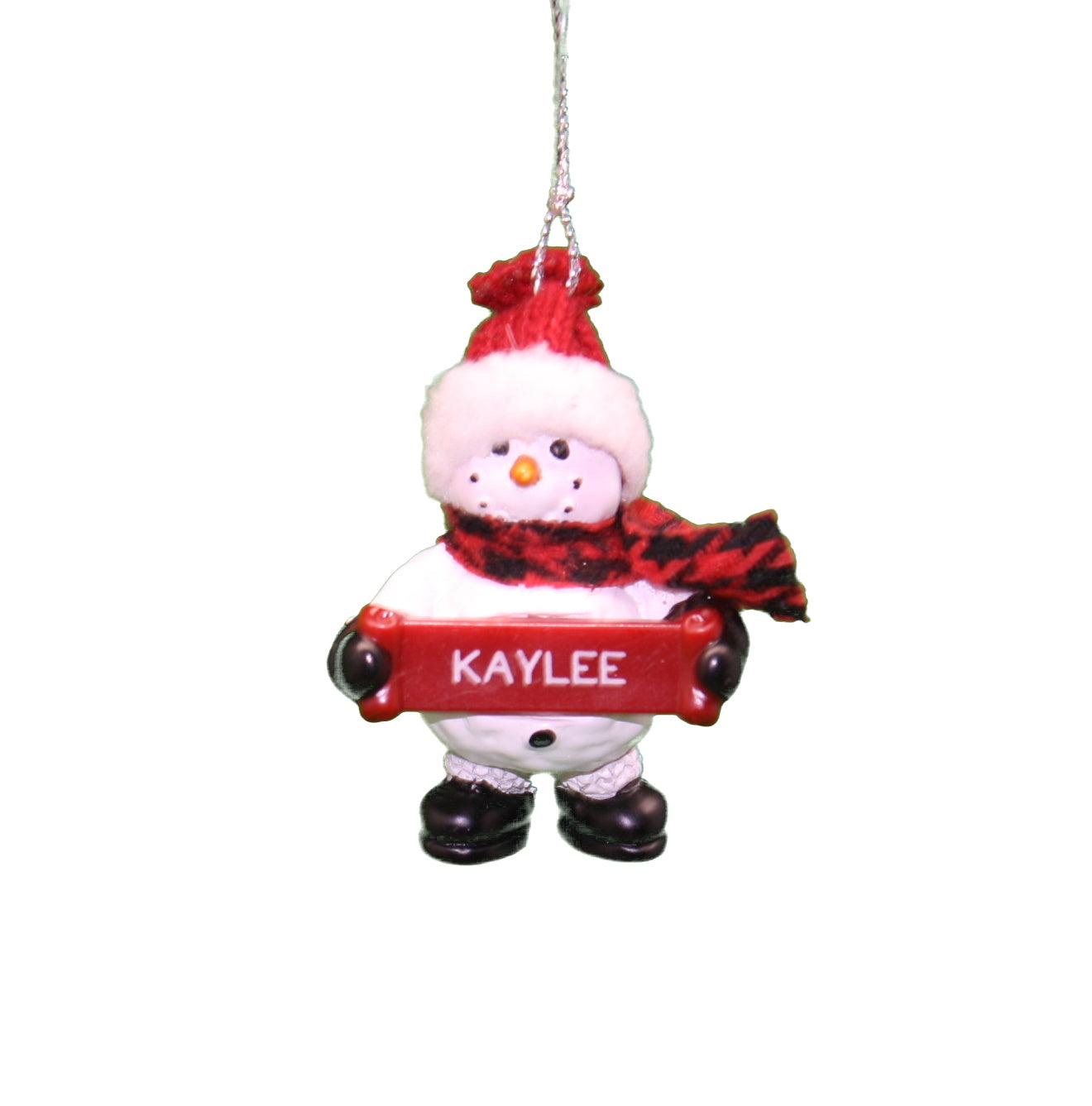 Cozy Snowman Ornament (Letters G - R) -