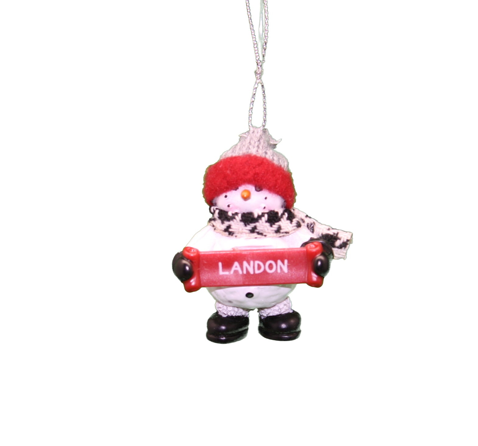Cozy Snowman Ornament (Letters G - R) -
