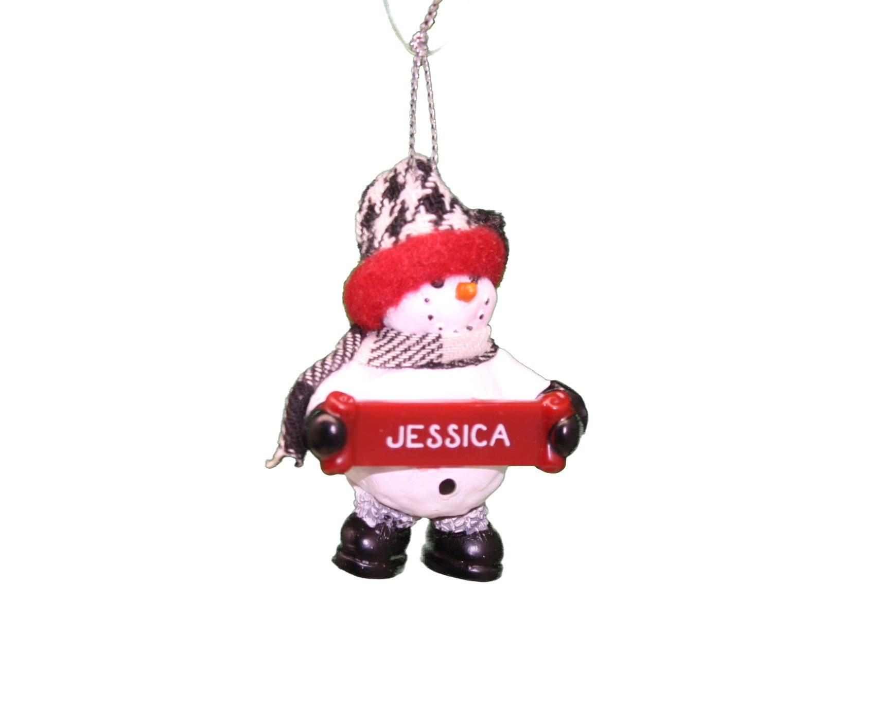 Cozy Snowman Ornament (Letters G - R) -