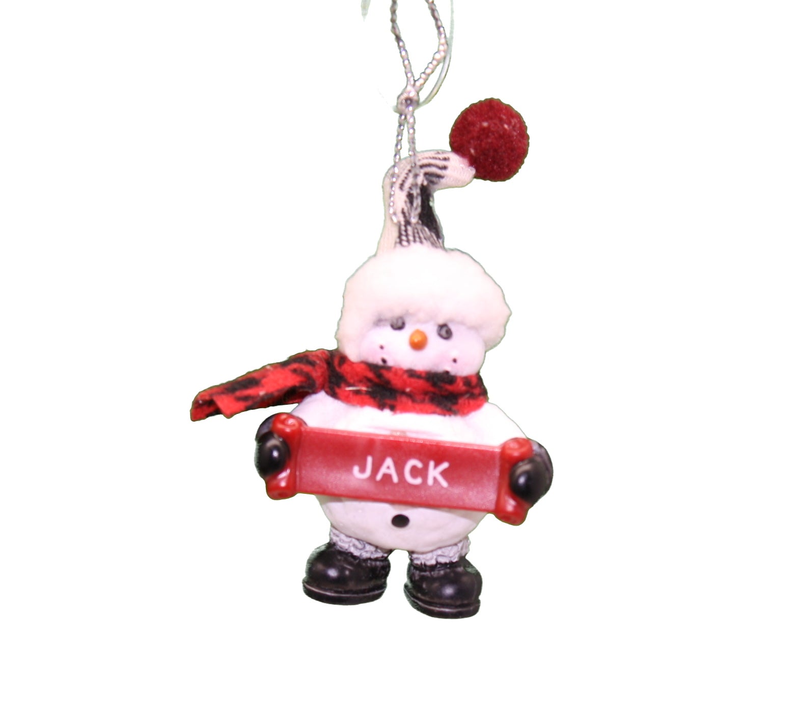 Cozy Snowman Ornament (Letters G - R) -