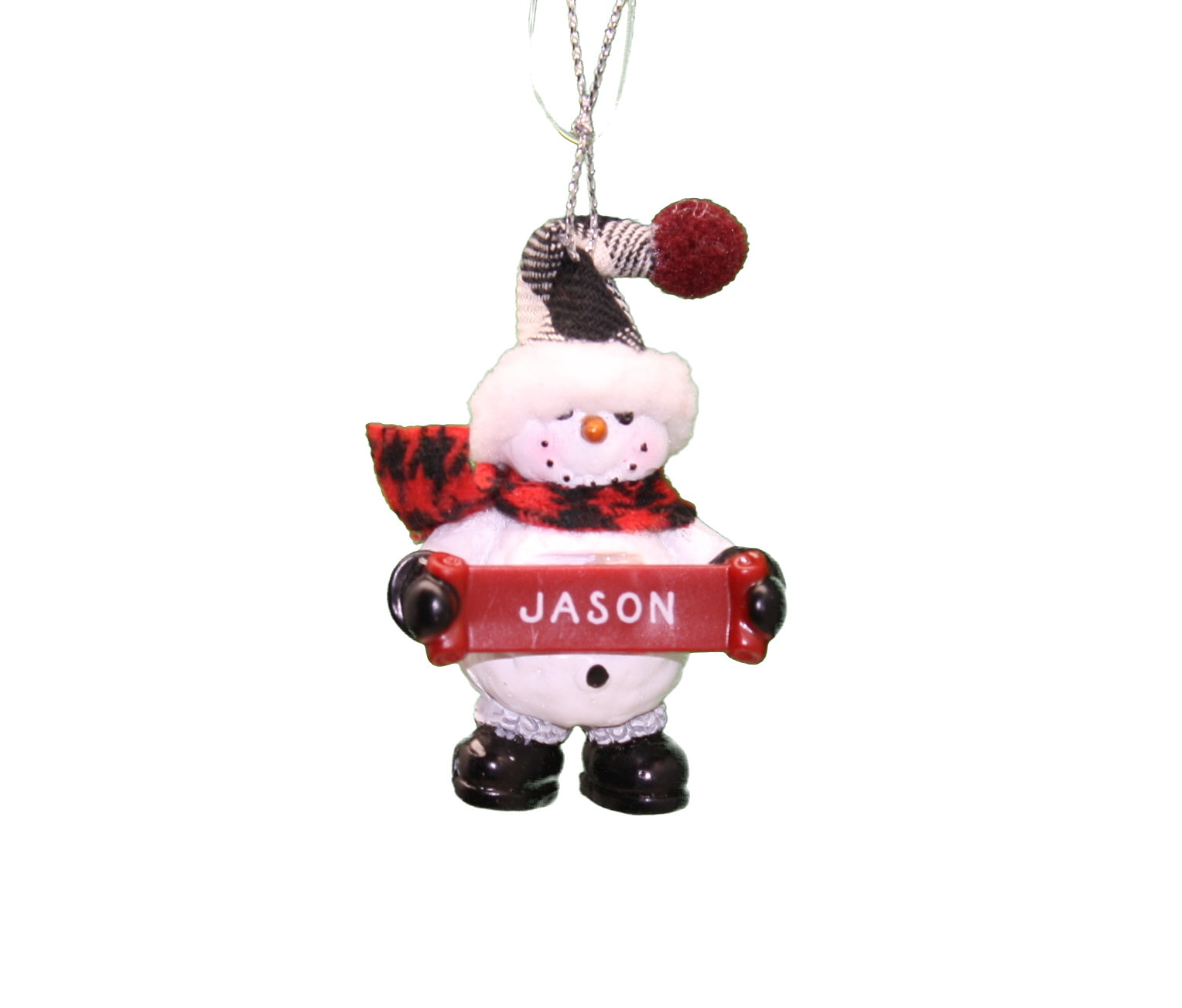 Cozy Snowman Ornament (Letters G - R) -