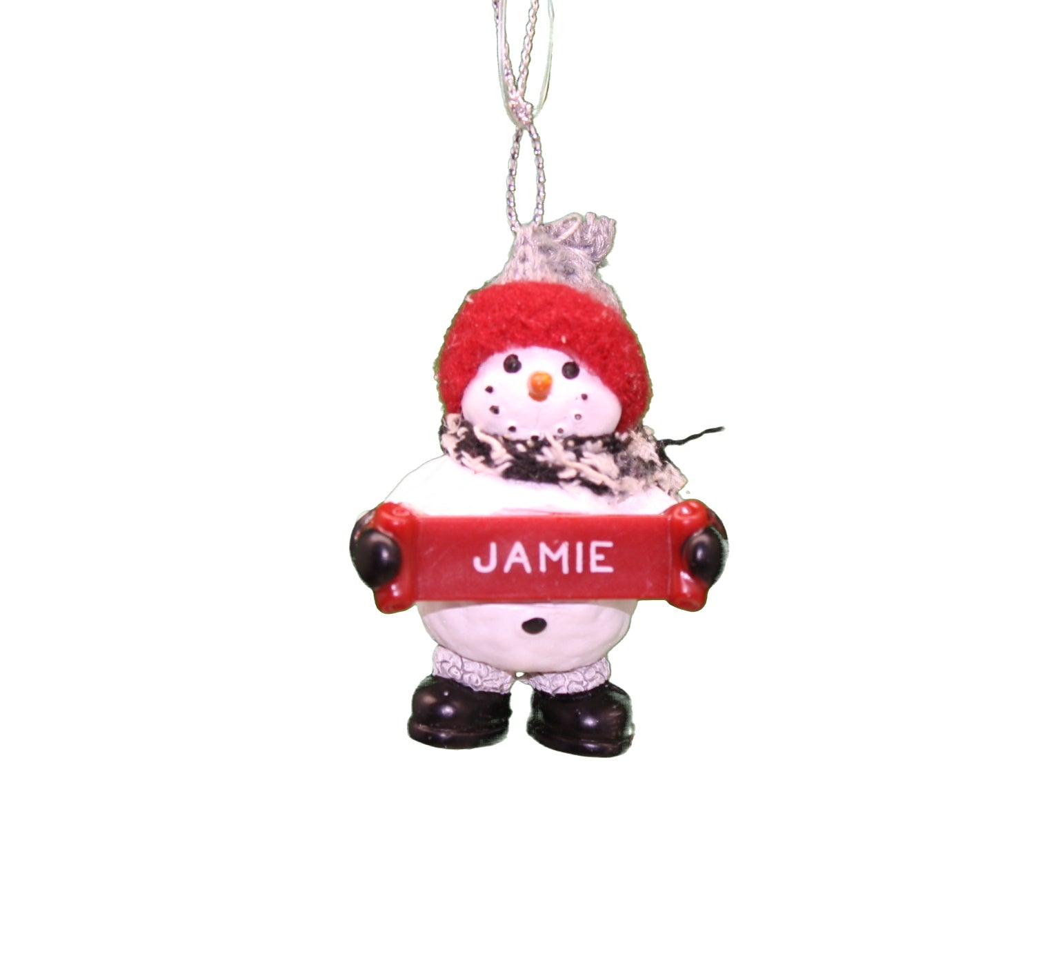 Cozy Snowman Ornament (Letters G - R) -