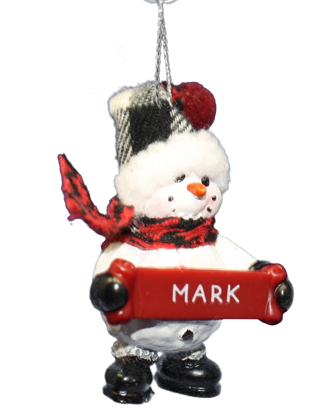 Cozy Snowman Ornament (Letters G - R) -