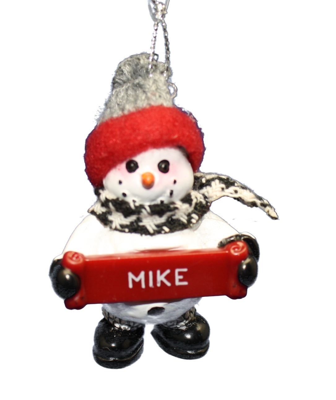 Cozy Snowman Ornament (Letters G - R) -