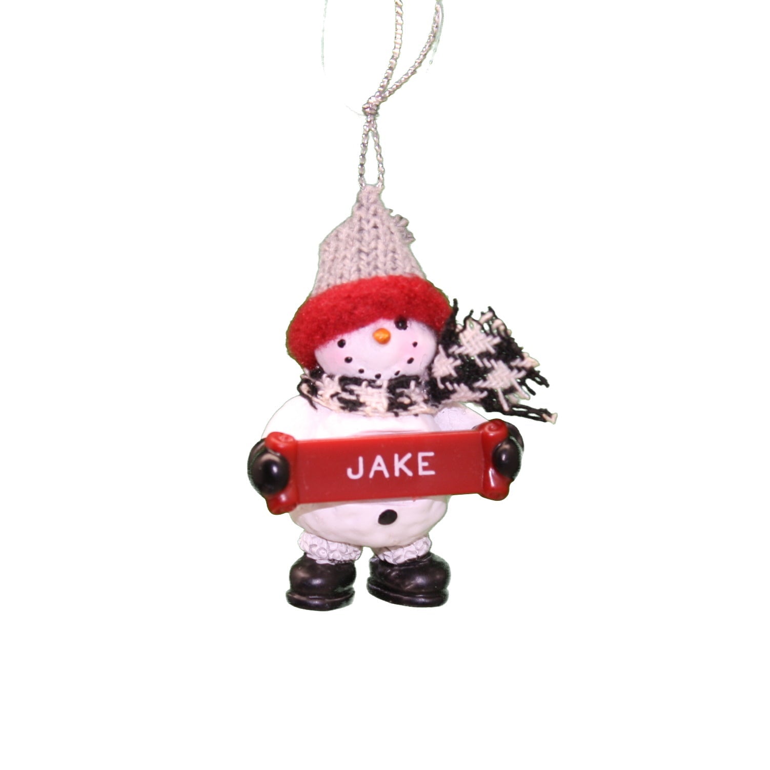 Cozy Snowman Ornament (Letters G - R) -