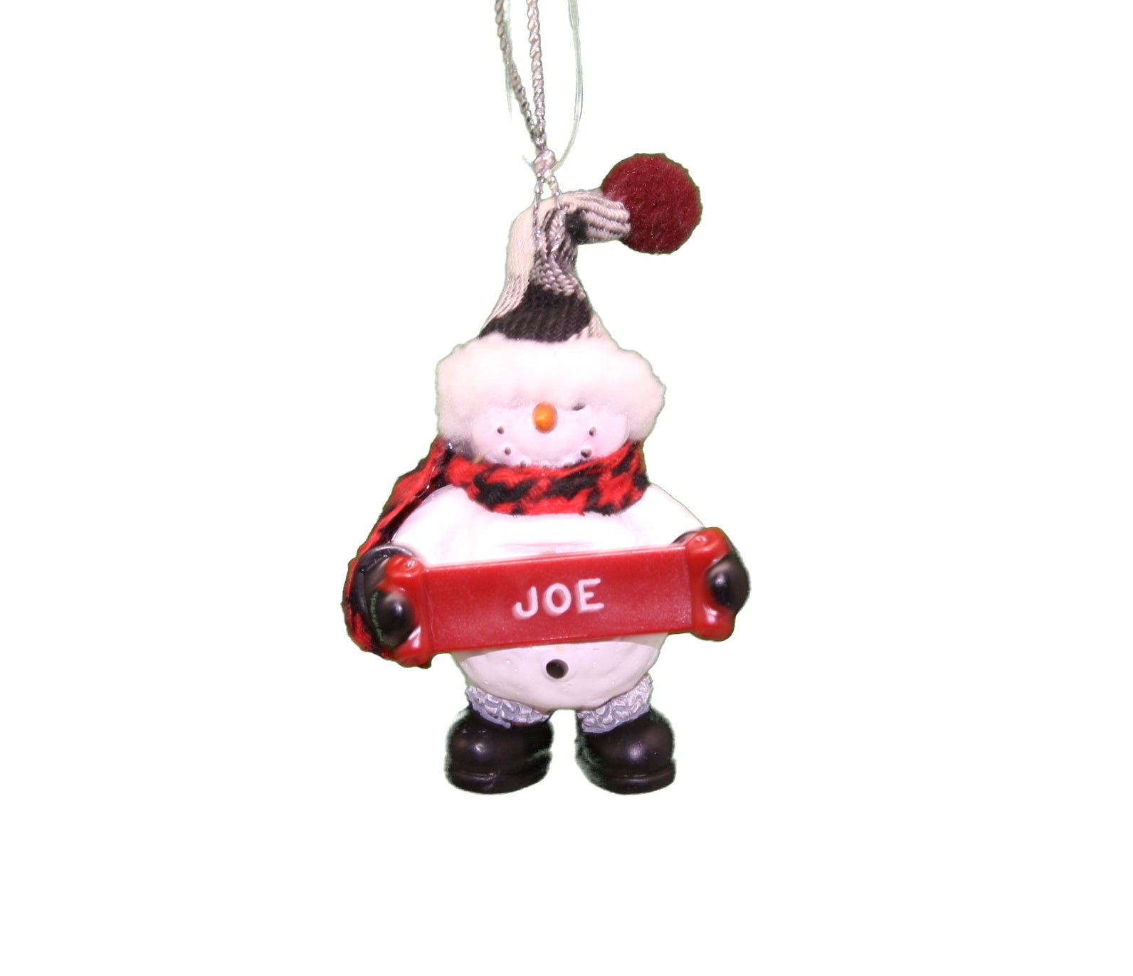 Cozy Snowman Ornament (Letters G - R) -