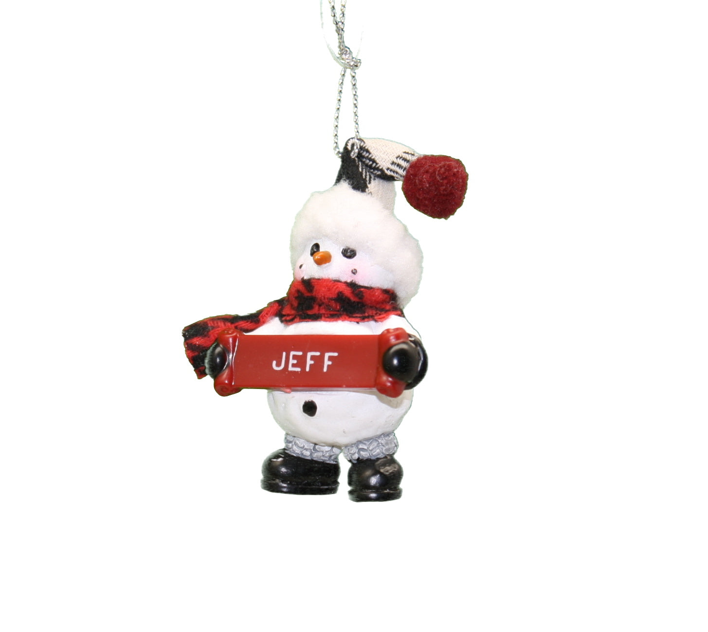 Cozy Snowman Ornament (Letters G - R) -