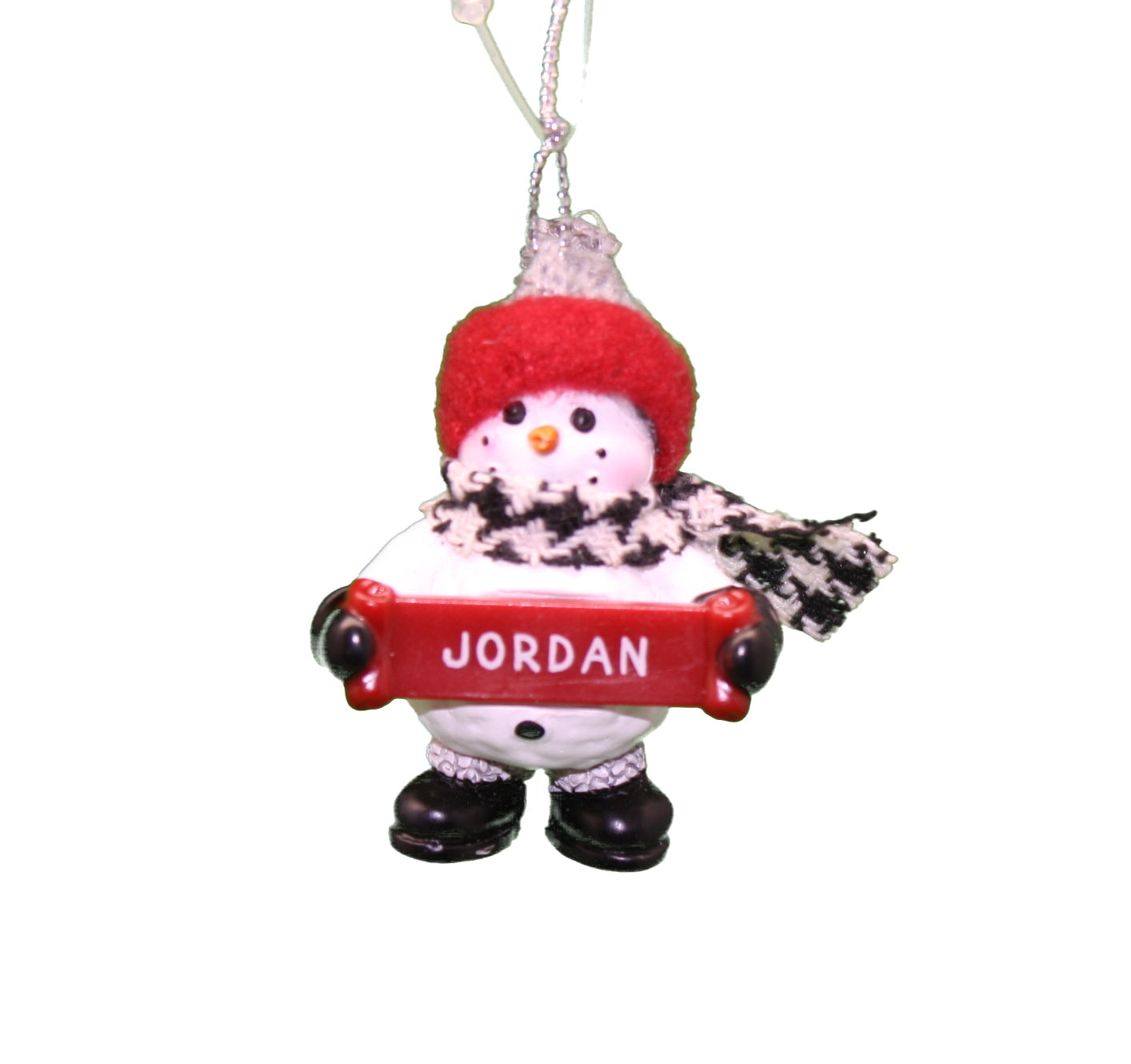 Cozy Snowman Ornament (Letters G - R) -