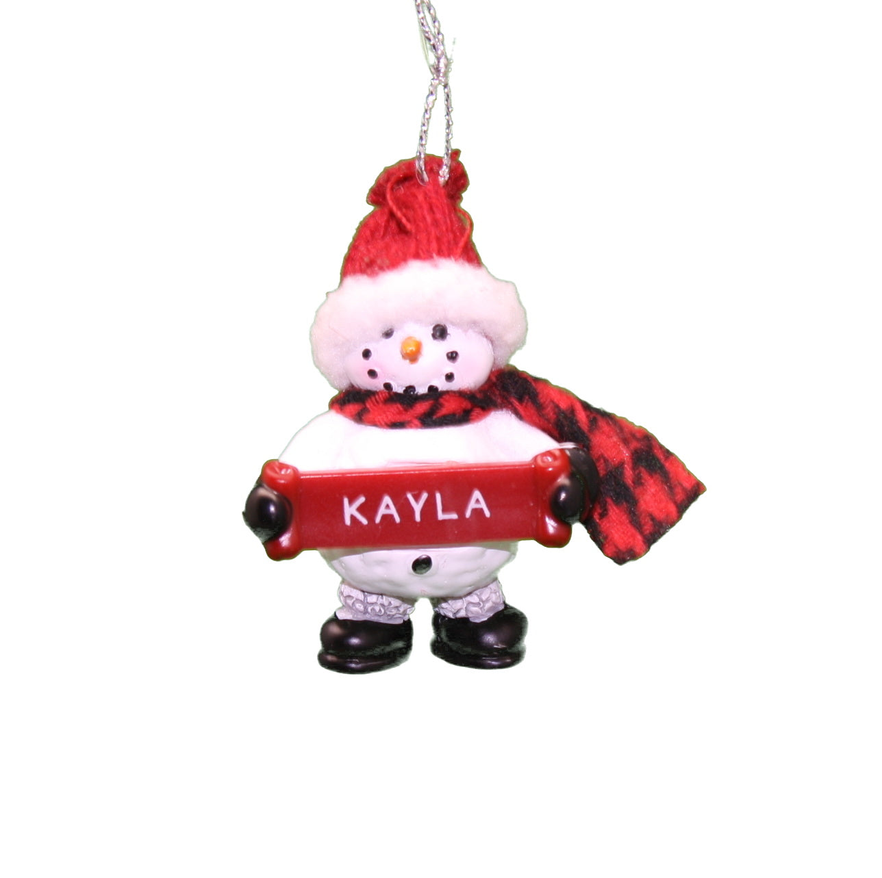 Cozy Snowman Ornament (Letters G - R) -