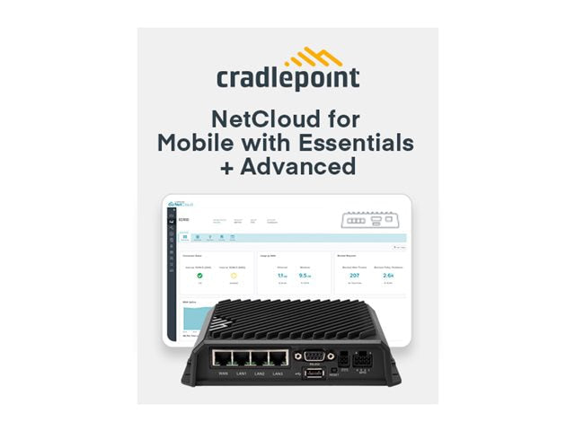 Cradlepoint 1-Year NetCloud Mobile Performance Plan with R1900 Router