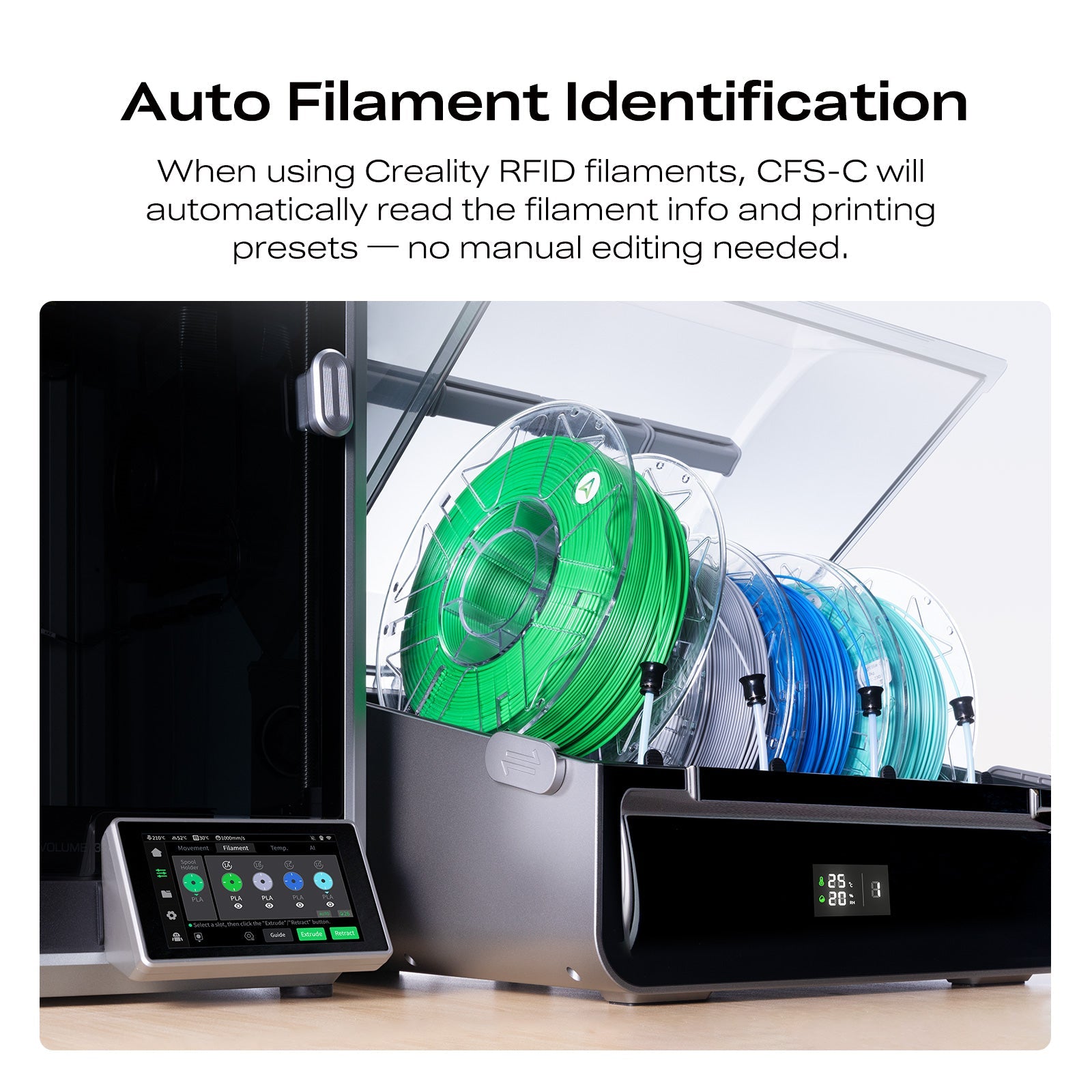 Creality CFS-C Multicolor Filament System Kit for K1 Series 3D Printers