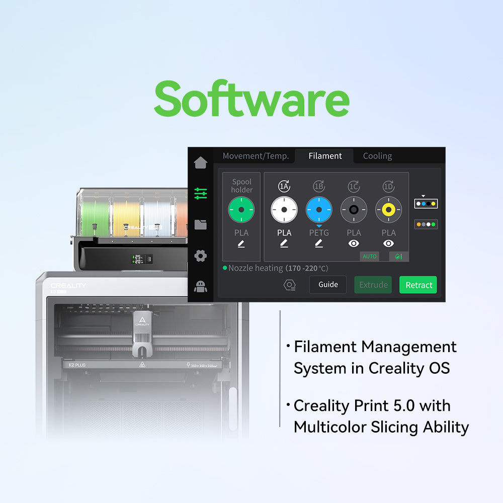 Creality K2 Plus 3D Printer with 16-Color CFS System and Large Build Volume