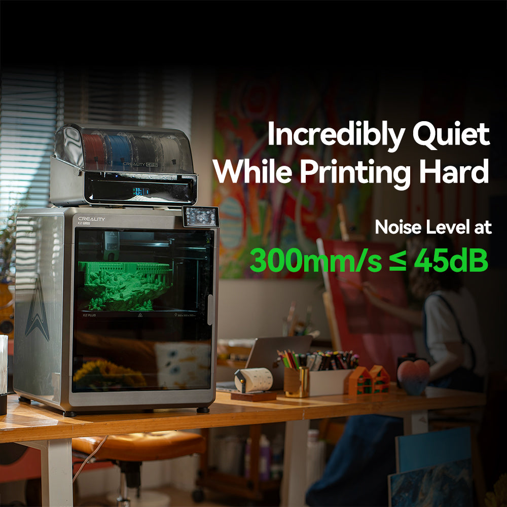 Creality K2 Plus 3D Printer with 16-Color CFS System and Large Build Volume