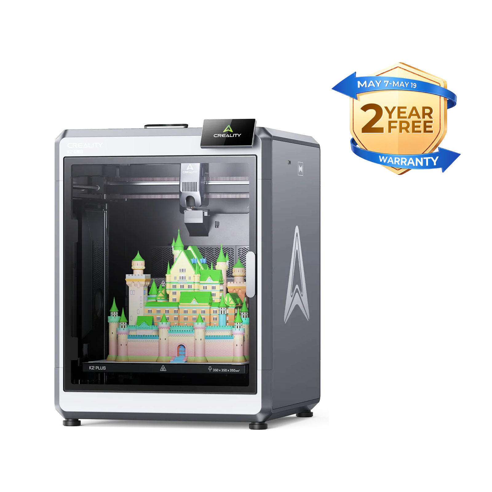 Creality K2 Plus 3D Printer with 16-Color CFS System and Large Build Volume