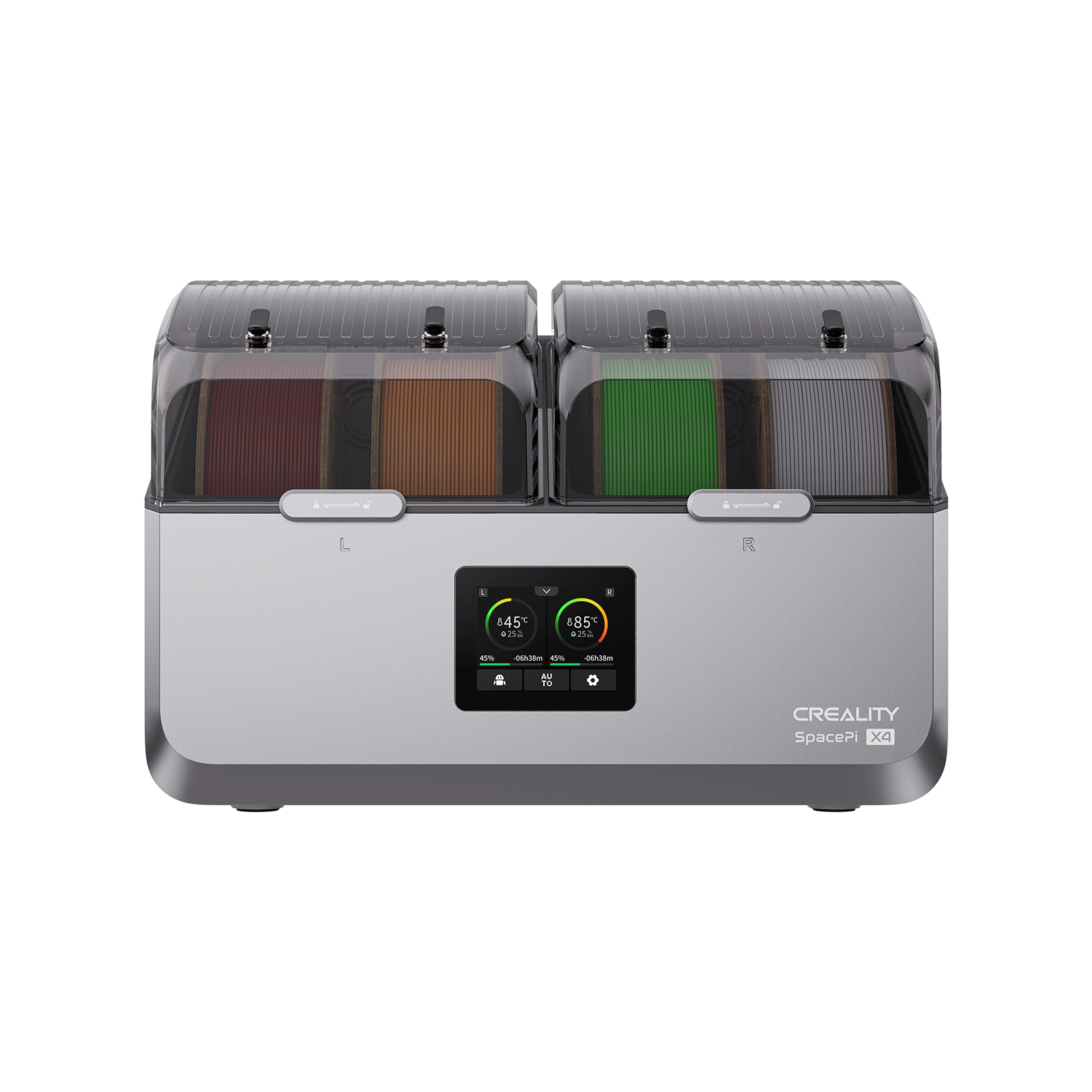 Creality SpacePi X4 4-Spool 85°C Dual Chamber Filament Dryer and Printer